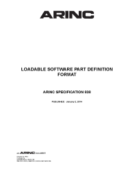 ARINC Specification 838:2014