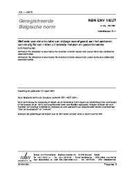 NBN ENV 14027:2001