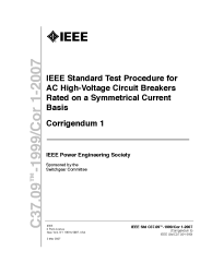 IEEE C37.09-1999/Cor 1:2007