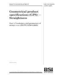 DD CEN ISO/TS 12780-1:2007