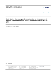 CEN/TR 16970:2016