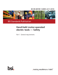 BS EN 60745-1:2009+A11:2010