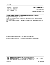 NBN EN 1400-2:2002