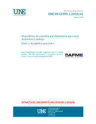 UNE-EN 61995-1:2010/A1:2018