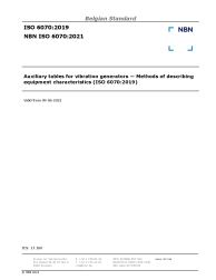 NBN ISO 6070:2021