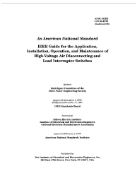 IEEE/ANSI C37.35:1976 (R1992)