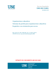 UNE-ISO 21001:2018