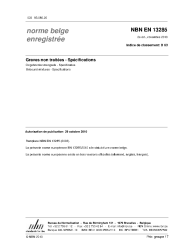 NBN EN 13285:2010