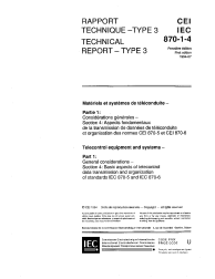 IEC TR 60870-1-4:1994