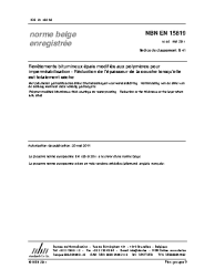 NBN EN 15819:2011