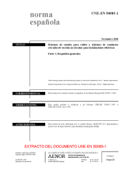 UNE-EN 50085-1:2006 (R2019)