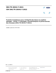 CEN ISO/TR 20342-7:2022