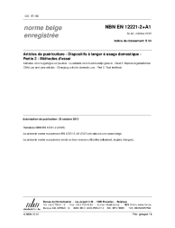 NBN EN 12221-2+A1:2013