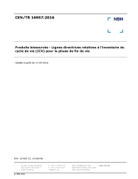 CEN/TR 16957:2016