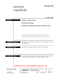 UNE-EN 749:2004 (R2014)
