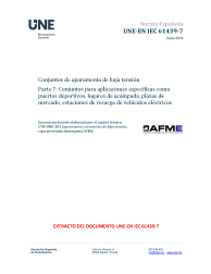 UNE-EN IEC 61439-7:2024