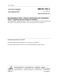NBN EN 14961-3:2011