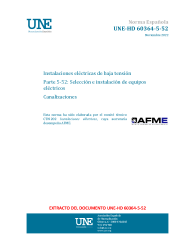 UNE-HD 60364-5-52:2022