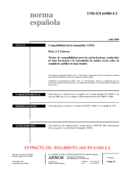 UNE-EN 61000-2-2:2003