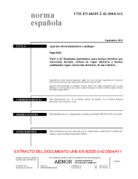 UNE-EN 60335-2-42:2004/A11:2012