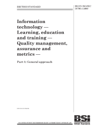 BS EN ISO/IEC 19796-1:2009