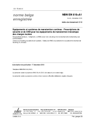 NBN EN 619+A1:2010