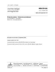 NBN EN 695:2005