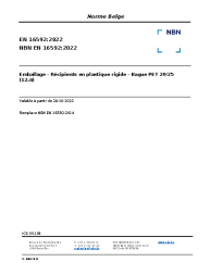NBN EN 16592:2022