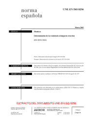 UNE-EN ISO 8256:2005