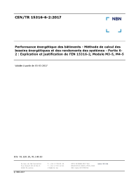 CEN/TR 15316-6-2:2017