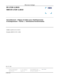 NBN EN 1729-1:2015