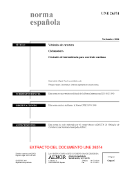 UNE 26374:2006 (R2013)