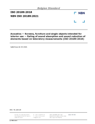 NBN ISO 20189:2021