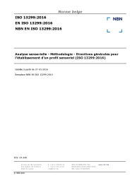 NBN EN ISO 13299:2016