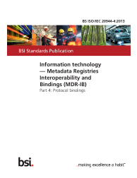 BS ISO/IEC 20944-4:2013