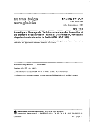 NBN EN 20140-2:1995