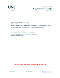 UNE-CEN/TR 17559:2023 IN