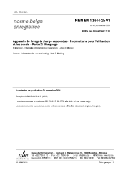 NBN EN 12644-2+A1:2008