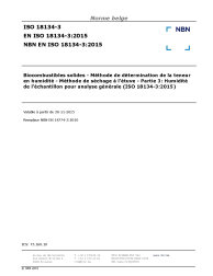 NBN EN ISO 18134-3:2015