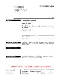 UNE-EN ISO 9606-5:2000