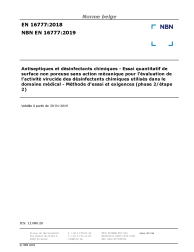 NBN EN 16777:2019