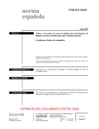 UNE-EN 10224:2003 (R2014)