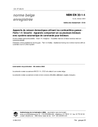 NBN EN 30-1-4:2003