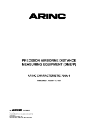 ARINC Characteristic 709A-1:1994