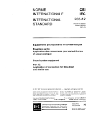 IEC 60268-12:1987