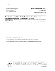 NBN EN ISO 15212-2:2002