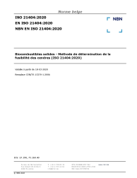 NBN EN ISO 21404:2020