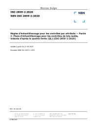 NBN ISO 2859-2:2020