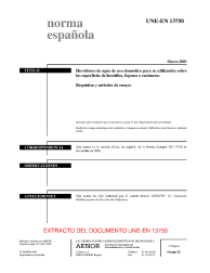 UNE-EN 13750:2003 (R2018)