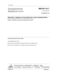NBN EN 15477:2009